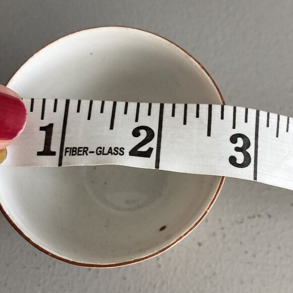 Vintage Asian Sunset Egg Cup Ombré Hand Painted Porcelain - Picture 3 of 10